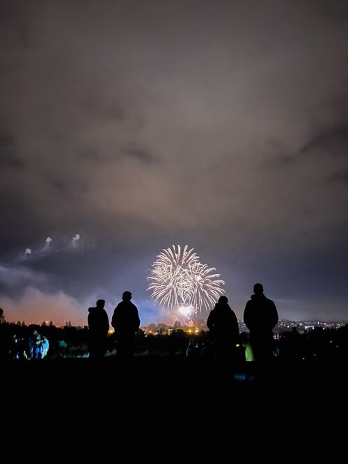 Colchester fireworks display from highwoods